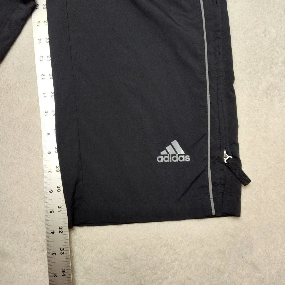 Adidas Track Pants Mens M Black Climaproof Wind Windproof Running Golf Tennis